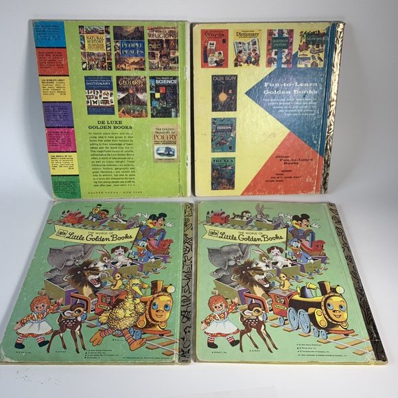 Little Golden Books Lot of 4 Vintage 1st “A” & Early Editions Hunkydory Robinson - Picture 2 of 12